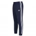 adidas Essentials Fleece Tapered Cuff 3-Stripes Joggers M Navy/White