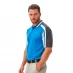 Under Par Cut and Sew Golf Polo Mens Blue/White