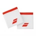 Babolat Logo Wristband White/Red