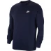 Мужской свитер Nike NSW Club Crew Sweater Mens Mdnt Navy/White