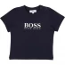 Boss Big Logo T Shirt Navy 849