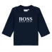 Детская футболка Boss Big Logo Long Sleeve T-Shirt Baby Boys Navy 849
