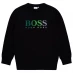 Детский свитер Boss Tech Logo Jumper Black 09B
