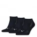 Puma 3 Pack Cushion Sneaker Socks Navy