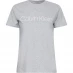 CALVIN KLEIN Core Logo Boxy T-Shirt Lgt Gry Hthr