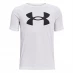 Детская футболка Under Armour Tech Big Logo Short Sleeve T Shirt Junior Boys White