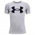 Детская футболка Under Armour Tech Big Logo Short Sleeve T Shirt Junior Boys Gray/Black