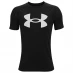Детская футболка Under Armour Tech Big Logo Short Sleeve T Shirt Junior Boys Black/White