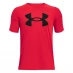 Детская футболка Under Armour Tech Big Logo Short Sleeve T Shirt Junior Boys Red / Black