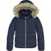 Детская курточка Tommy Hilfiger Essential Down Furry Jacket Navy C87