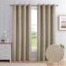 Home Curtains Athos Blackout Eyelet Curtains Natural