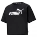 Женская футболка Puma Logo Crop T Shirt Black