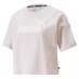 Женская футболка Puma Logo Crop T Shirt Pink