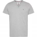 Tommy Jeans Original V Neck T Shirt Lt Grey Htr