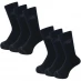 New Balance 6 Pack Crew Socks Black