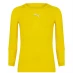 Puma Liga Long Sleeve T-shirt Mens Cyber Yellow