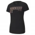 Puma Manchester City FC Word T Shirt Womens Black/Copper