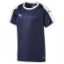 Детская футболка Puma Liga T-Shirt Junior Peacoat/Whit
