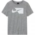 Детская футболка Nike Print T-Shirt Smk Gry/Wht