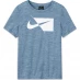 Детская футболка Nike Print T-Shirt Psyblu/Whi