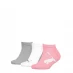 Puma 3 Pack BWT Sneaker Socks Childrens White/Grey