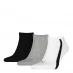 Puma 3 Pack Lifestyle Socks White/Grey