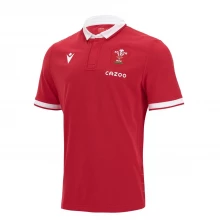 Мужская футболка Macron Wales Home Short Sleeve Classic Rugby Shirt 2021 Adults