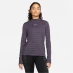 Nike Long Sleeve T Shirt Womens Prple/Oge/Rfblk