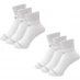 New Balance 6 Pack of Ankle Socks White