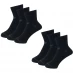 New Balance 6 Pack of Ankle Socks Black