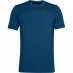 Мужская футболка с коротким рукавом Under Armour Armour Rush Seamless Fitted T Shirt Mens Blue
