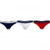 Жіноча білизна Tommy Hilfiger Tommy Bodywear 3 Pack Thong Briefs Womens Navy/Wht/Red