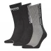 Calvin Klein Athletic Crew Socks 3 Pack Mens Grey
