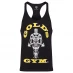 Golds Gym Muscle Joe Premium Stringer Vest Black