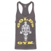 Golds Gym Muscle Joe Premium Stringer Vest Grey Marl