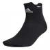 adidas Run Ankle Socks Mens Black/White