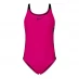 Закрытый купальник Nike Fastback 1 Piece Cut Out Womens Pink Prime