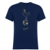 Мужская футболка с коротким рукавом Nike Tottenham Hotspur FC Crest T Shirt Mens Blue/Gold