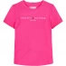 Tommy Hilfiger Junior Girls Essential T-Shirt Magenta TP1