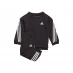Детский спортивный костюм adidas Future Icons 3 Stripes Jogger Set Infants Black/White