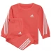 Детский спортивный костюм adidas Future Icons 3 Stripes Jogger Set Infants Pink/White