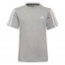adidas 3S Essentials T Shirt Infants Grey/White