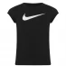 Nike Swoosh T Shirt Infant Girls Black