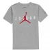 Air Jordan Longline Graphic T Shirt Junior Boys Carbon Heather