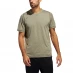 Мужская футболка с коротким рукавом adidas Train Essentials Stretch Training T-Shirt Mens KhakiMarl/Black