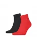 Calvin Klein quarter Socks 2 Pack Mens Red