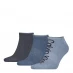 Calvin Klein Athletic Ankle Socks 3 Pack Mens Blue