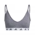 Женский топ adidas adidas Purebare Light-Support Bra Womens Dark Grey Heather / Black