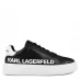 Karl Lagerfeld Karl Lagerfield Logo Trainers Womens Black/White 001