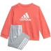 Детский спортивный костюм adidas Crew Neck Set Pink/White